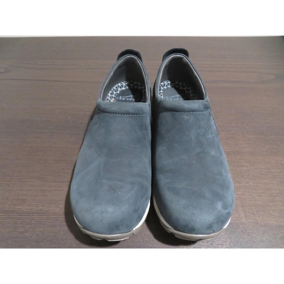 Dansko Blue Mules with Gray Soles - Picture 2 of 11